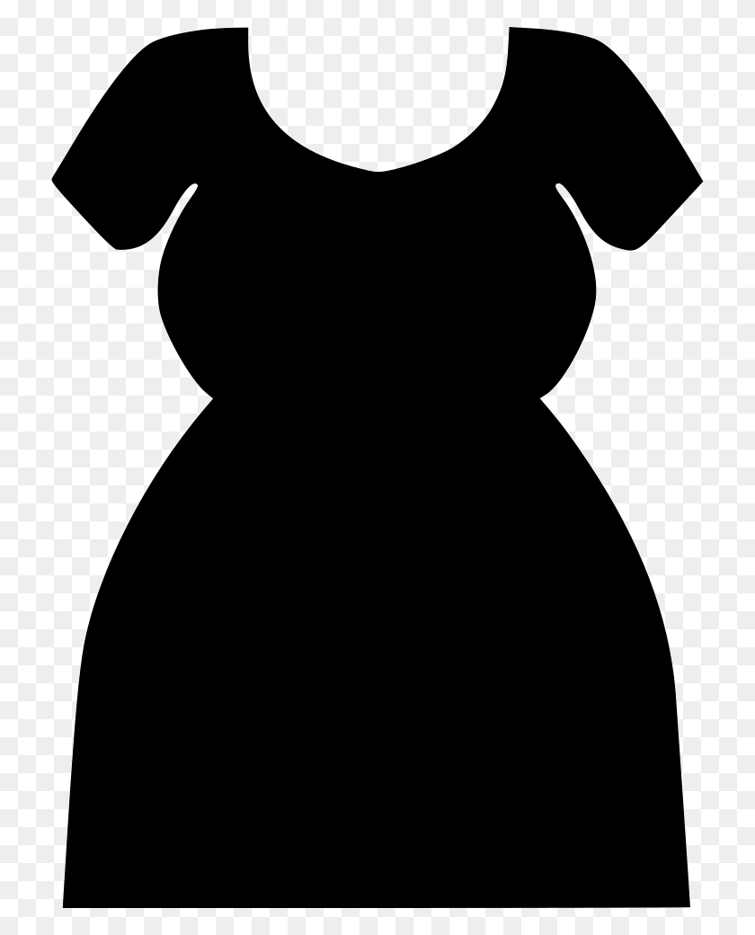 726x980 File Svg Dress Large, Stencil, Photography HD PNG Download