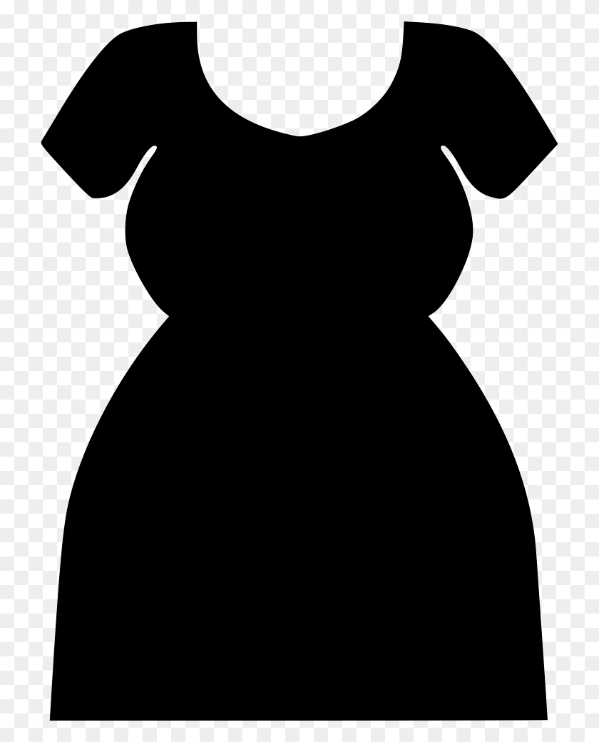 726x980 Descargar Png / Archivo Svg Vestido Grande, Stencil, Fotografía Hd Png