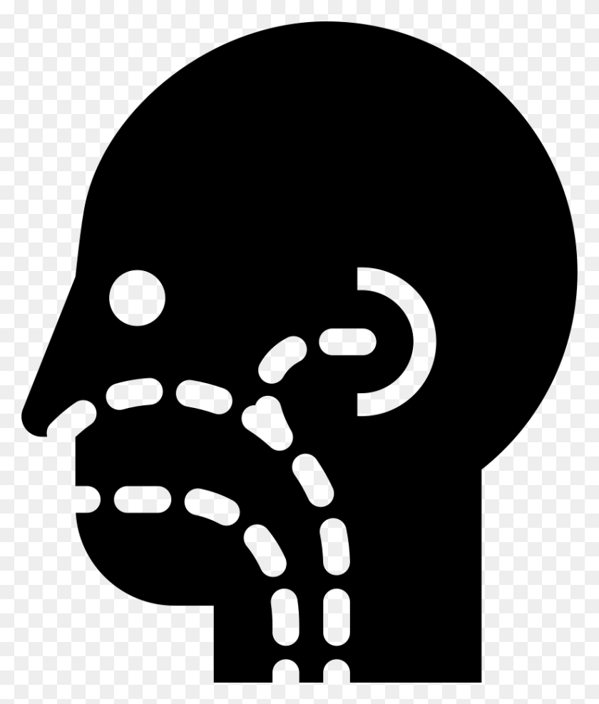 824x980 File Svg Ear Nose And Throat Icon, Stencil, Hand, Light HD PNG Download