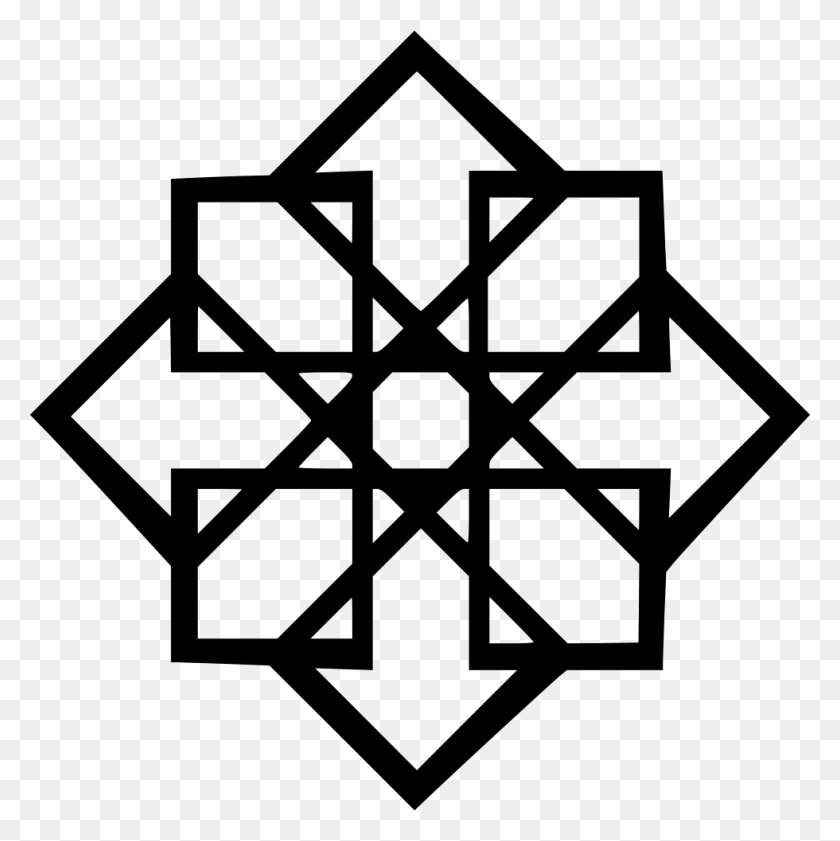 980x982 Descargar Png File Svg East London Mosque Logotipo, Símbolo, Stencil, Símbolo De Estrella Hd Png