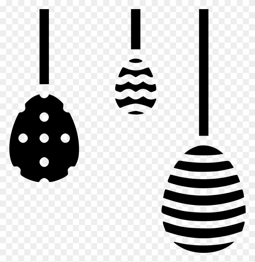 952x980 File Svg Easter Egg Hanging, Stencil, Symbol, Egg HD PNG Download