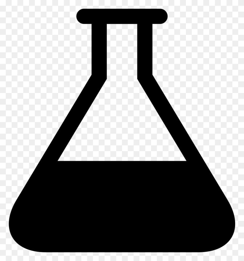 912x980 File Svg Erlenmeyer Flask Icon, Shovel, Tool, Triangle HD PNG Download
