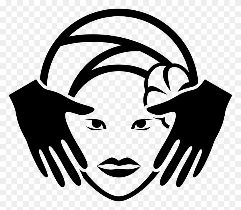 980x844 File Svg Face Treatment Icon, Stencil, Hand, Baseball Cap HD PNG Download