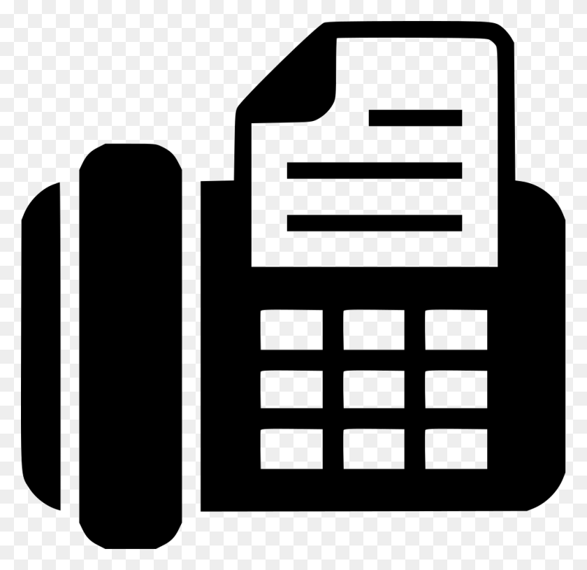 981x950 File Svg Fax Icon, Electronics, Calculator HD PNG Download