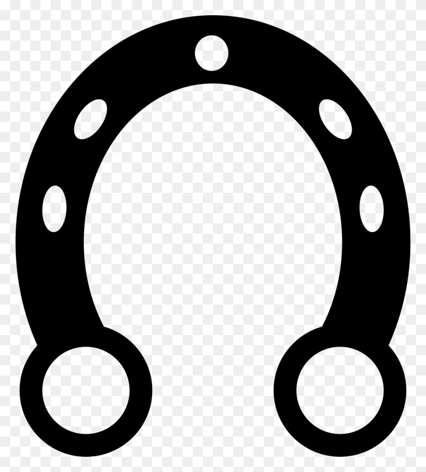 878x980 File Svg Ferradura Vetor, Horseshoe HD PNG Download