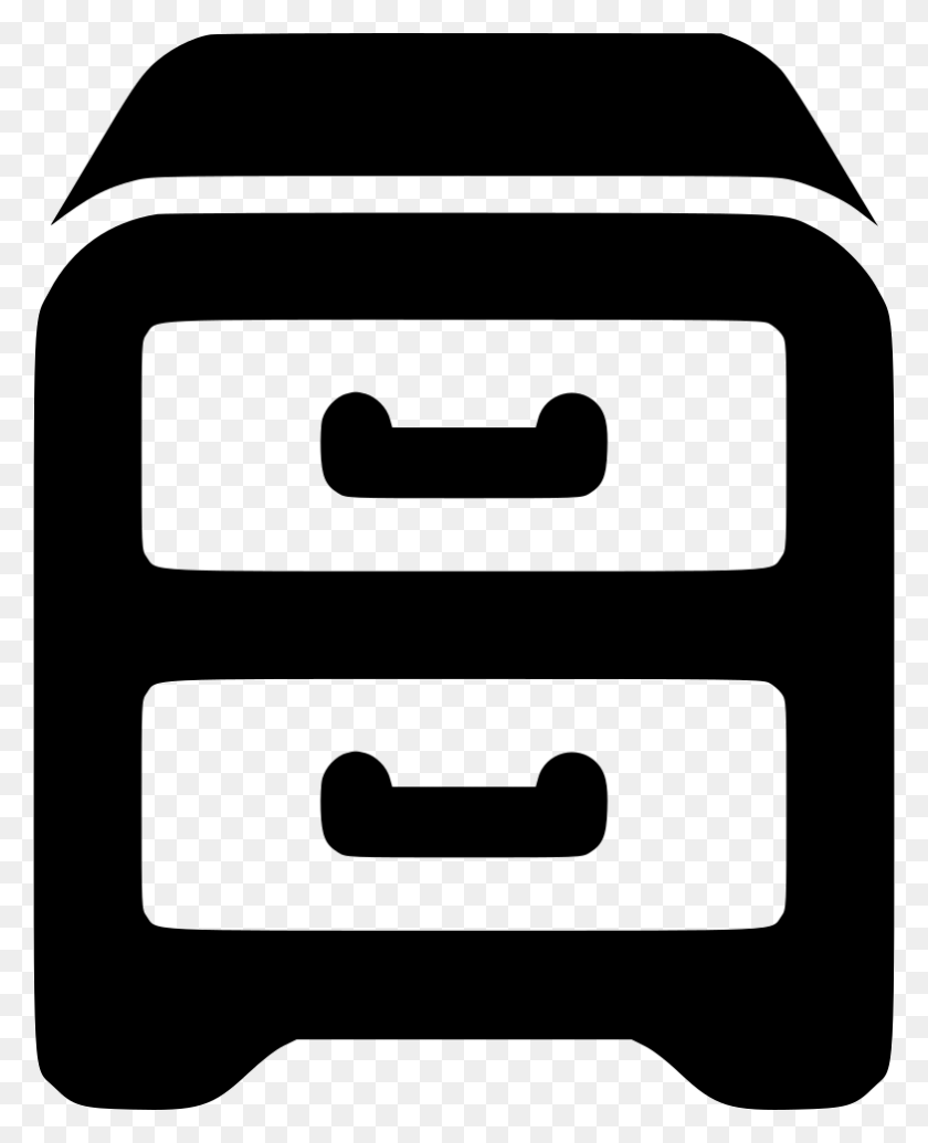 784x980 File Svg Filing Cabinet Icon, Stencil, Buckle, Wall HD PNG Download