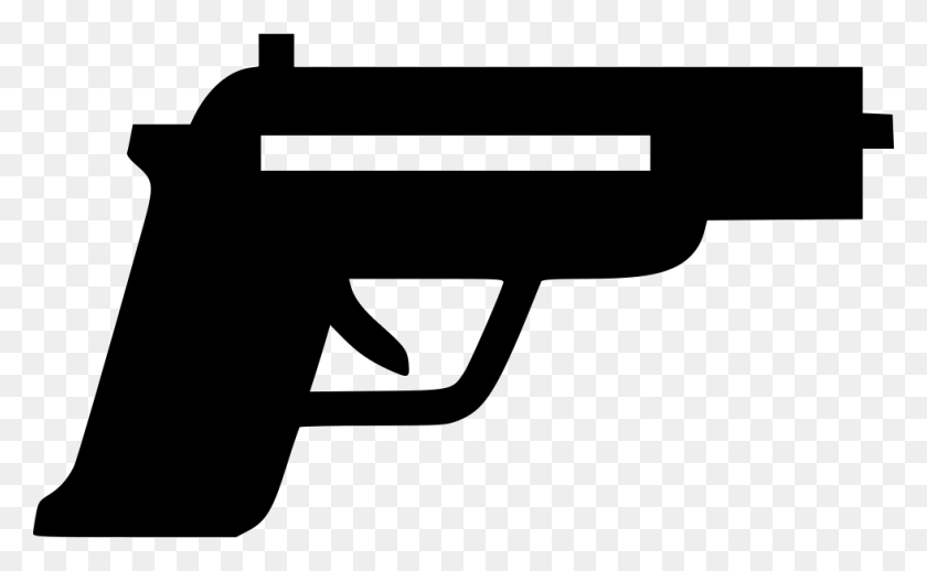 980x576 File Svg Огнестрельное Оружие, Пистолет, Оружие, Вооружение Hd Png Скачать