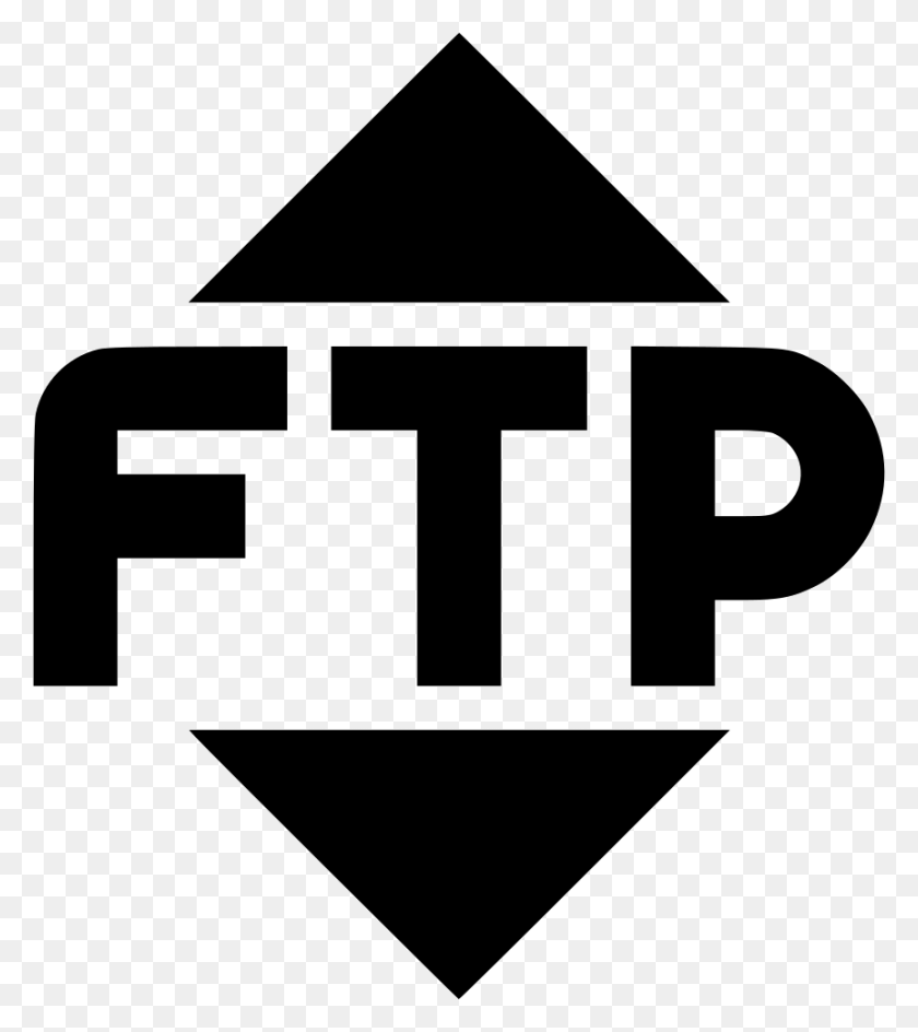 864x980 Файл Svg Ftp Icon, Трафарет, Этикетка, Текст Png Скачать