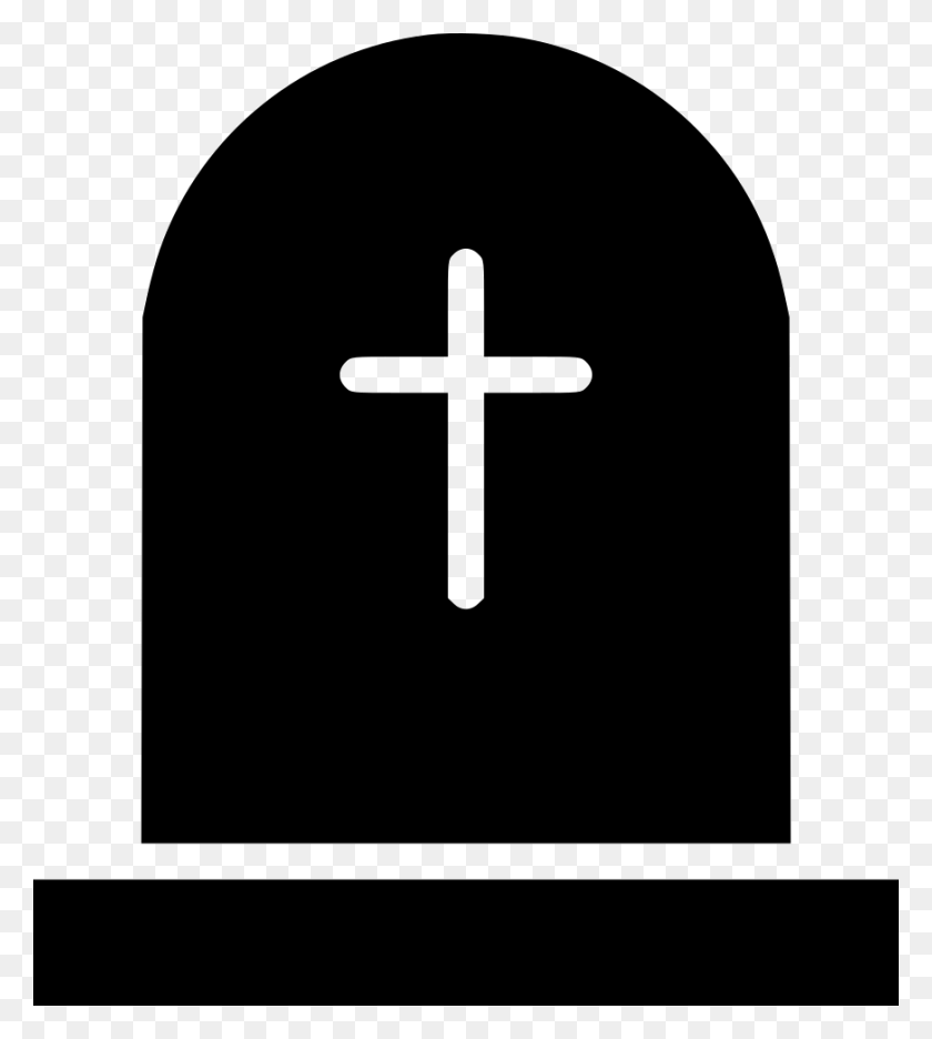 872x980 File Svg Graveyard Icon, Cross, Symbol, Crucifix HD PNG Download