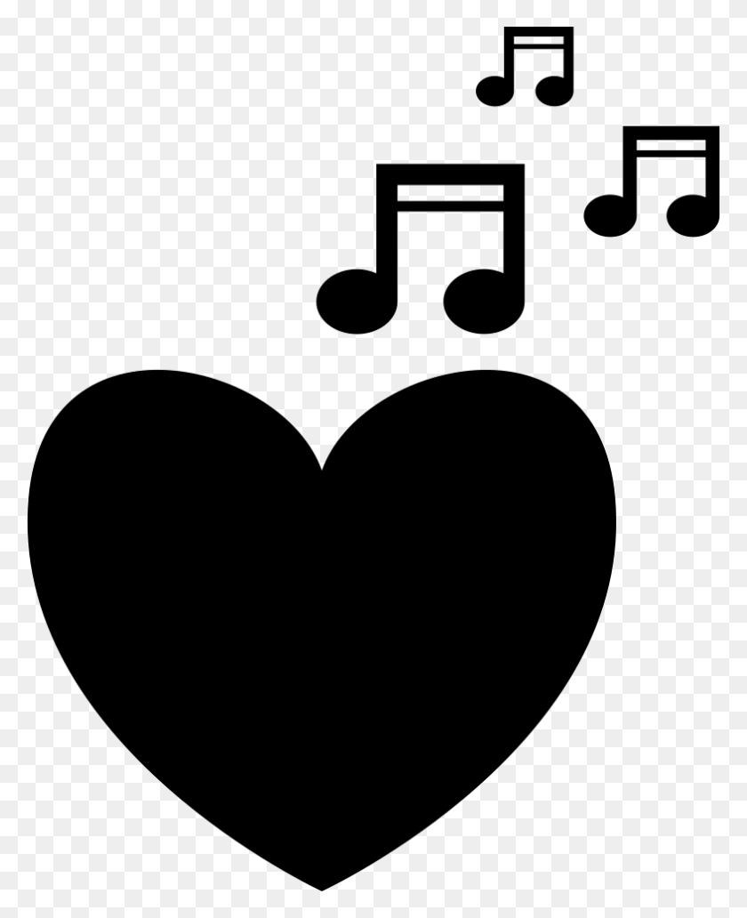 786x980 File Svg Heart Music Note With Transparent Background, Stencil, Face, Mustache HD PNG Download
