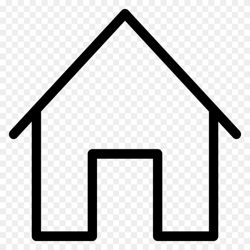 980x980 File Svg Home Icon Thin, Triangle, Building, Housing HD PNG Download