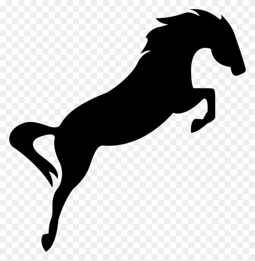 954x981 File Svg Horse Silhouette Jumping, Stencil, Dog HD PNG Download