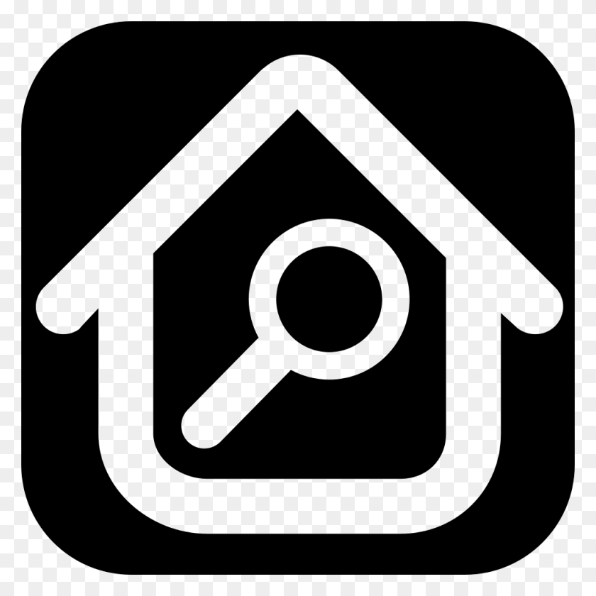 980x980 File Svg House Search Button, Symbol, Label, Text HD PNG Download