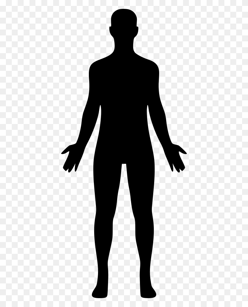 428x980 File Svg Human Body Silhouette, Person, Human HD PNG Download