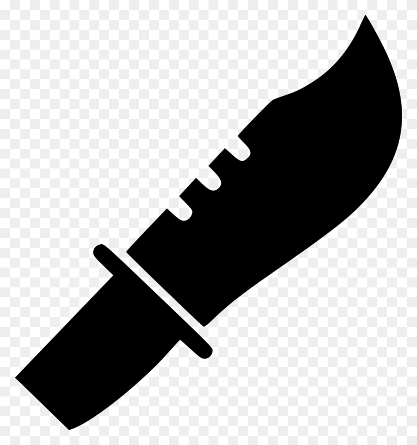 912x980 File Svg Hunting Knife HD PNG Download
