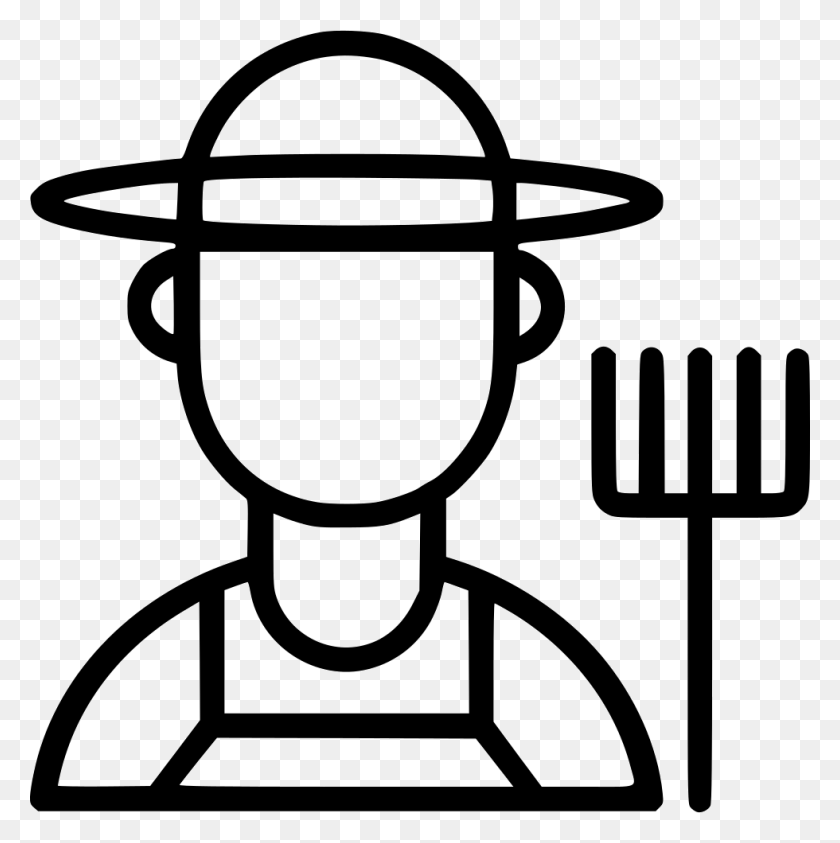 980x984 File Svg Icon Farmer, Fork, Cutlery, Symbol HD PNG Download
