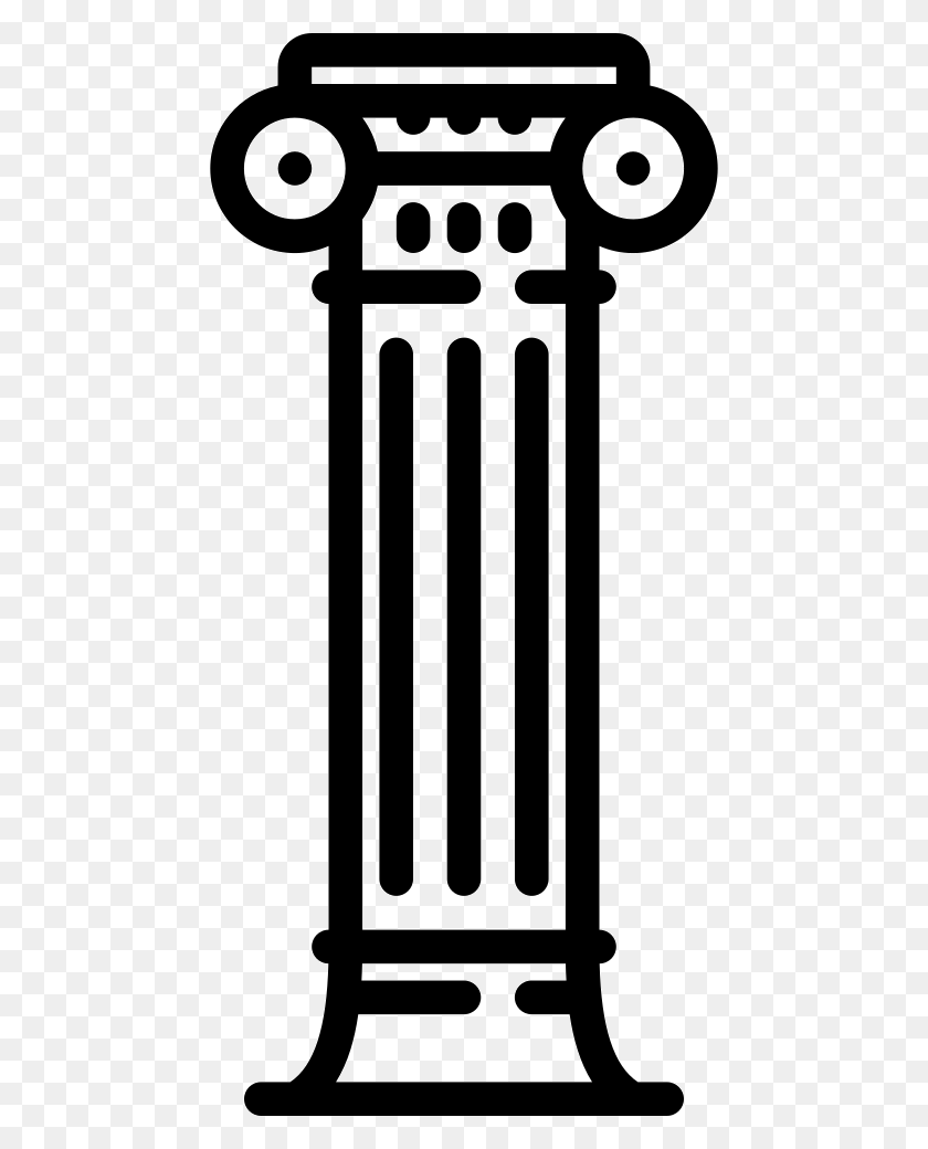 460x980 File Svg Icon Greek Column, Utility Pole, Door, Cutlery HD PNG Download