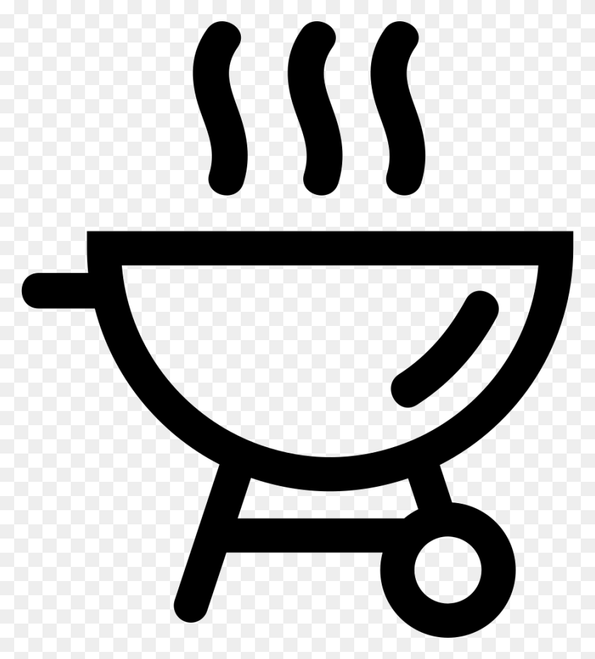 878x980 File Svg Icono Bbq, Text, Glass, Bowl HD PNG Download