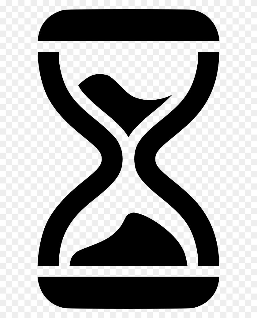 596x980 File Svg Illustration, Hourglass, Stencil HD PNG Download