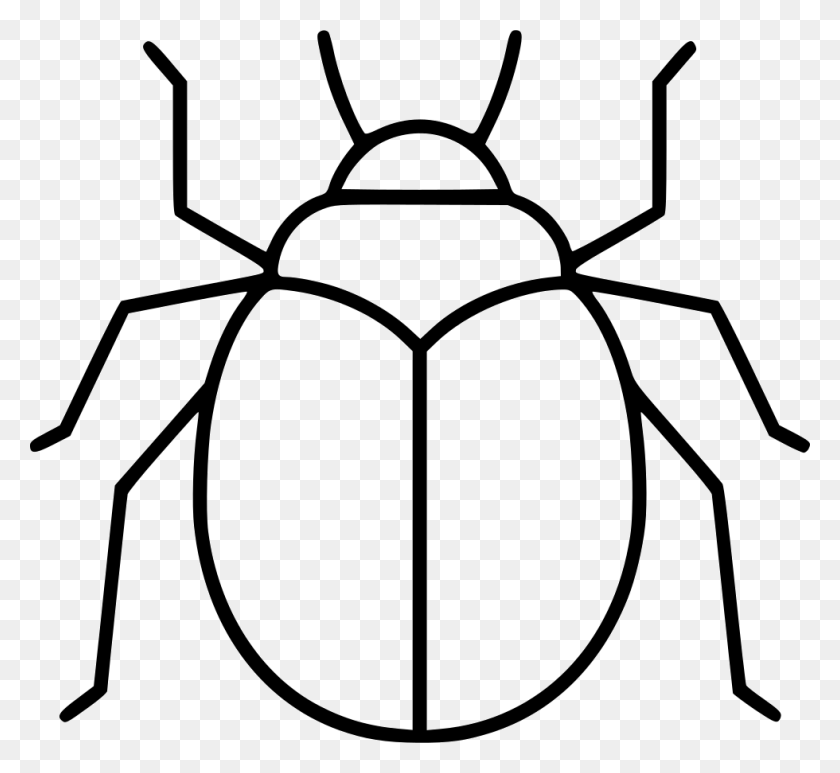 980x896 File Svg Insect, Dung Beetle, Invertebrate, Animal HD PNG Download