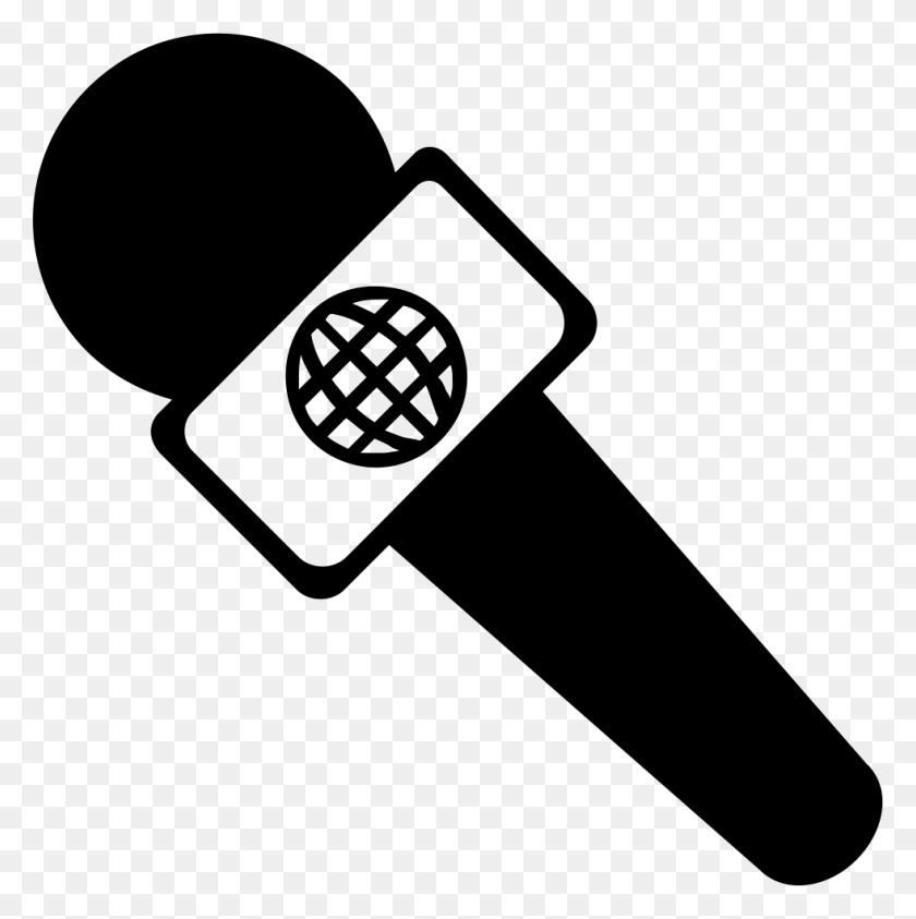 981x986 File Svg Interview Microphone Icon, Shovel, Tool, Electrical Device HD PNG Download