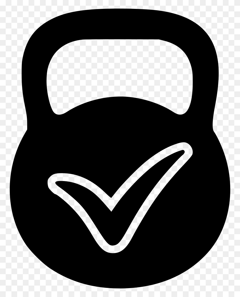 772x980 File Svg Kettlebell, Stencil, Pottery, Pot HD PNG Download