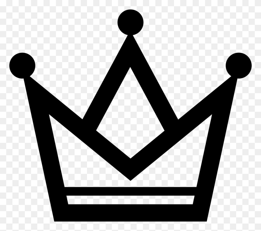 980x860 File Svg King Crown, Stencil, Triangle, Crown HD PNG Download