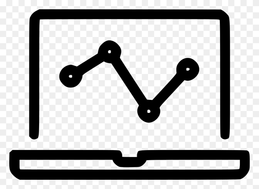 980x696 File Svg Laptop Analytics Icon, Shower Faucet, Hook HD PNG Download