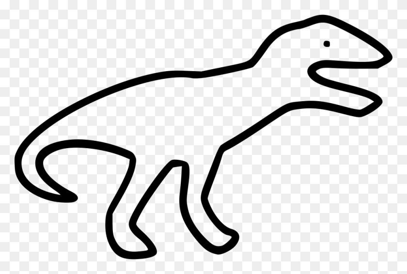 980x636 Значок Линии Svg Динозавр, Животное, Млекопитающее, Антилопа Png Скачать