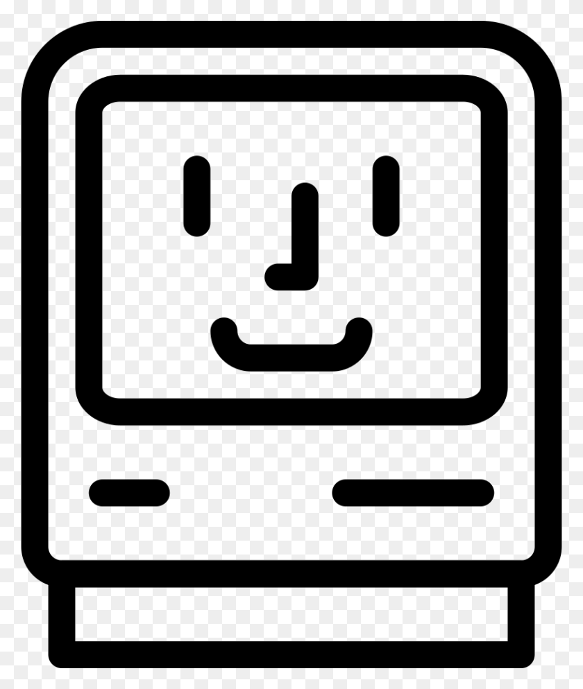818x980 File Svg Macintosh Icon, Clothing, Apparel, Electrical Device HD PNG Download