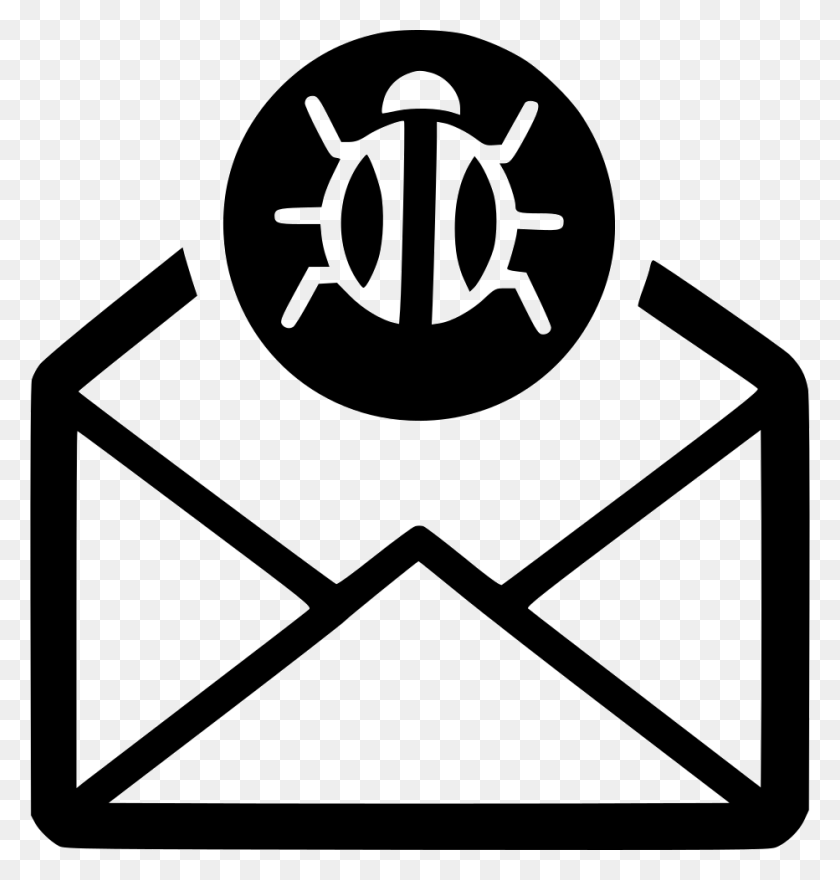 932x980 File Svg Mail Spam Icon, Envelope Descargar Hd Png