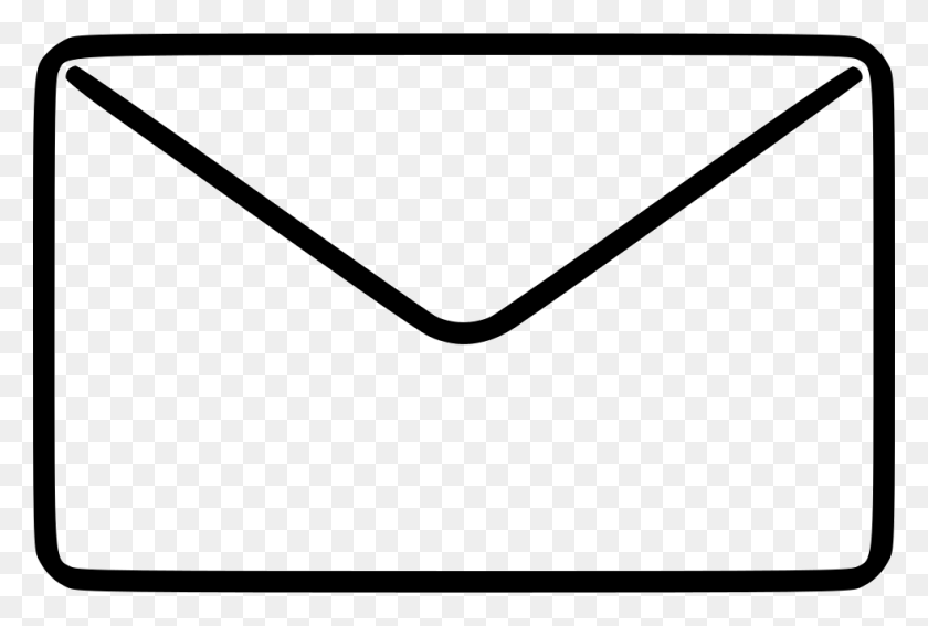 980x638 File Svg Mail Symbol White, Envelope, Airmail HD PNG Download