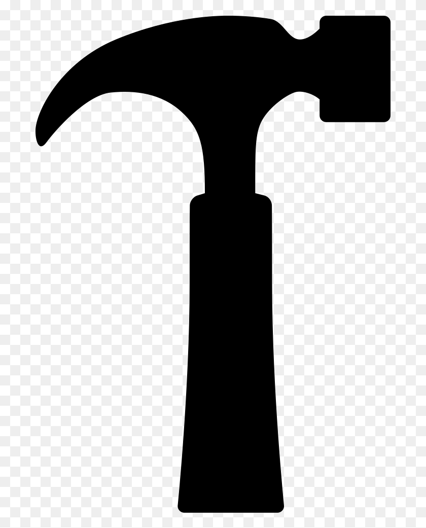 702x981 File Svg Metalworking Hand Tool, Hammer, Axe, Mallet HD PNG Download