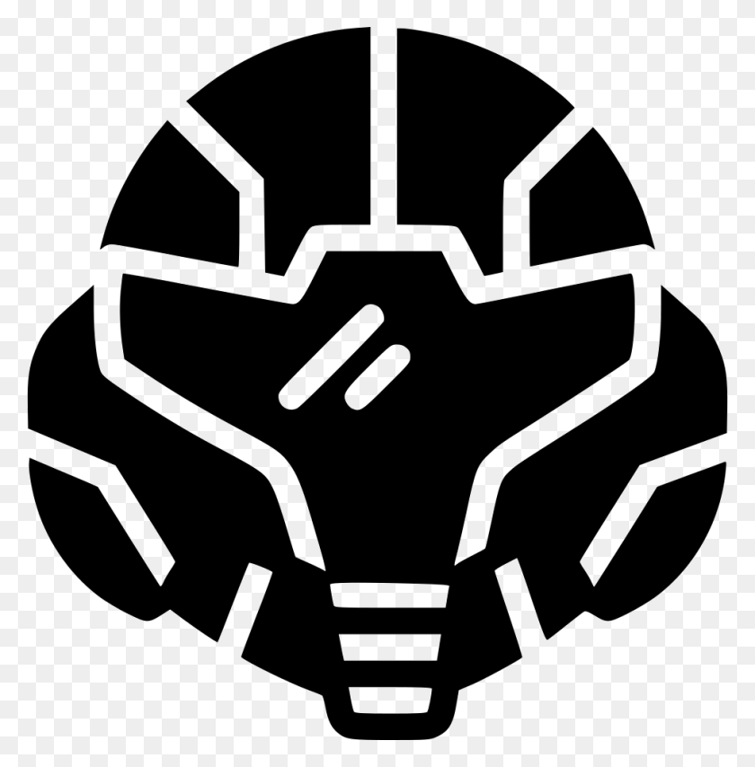962x980 File Svg Metroid Icon, Stencil, Symbol, Hand HD PNG Download