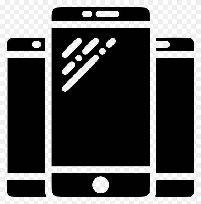 980x996 File Svg Mobile Phone, Appliance, Electronics, Stencil HD PNG Download