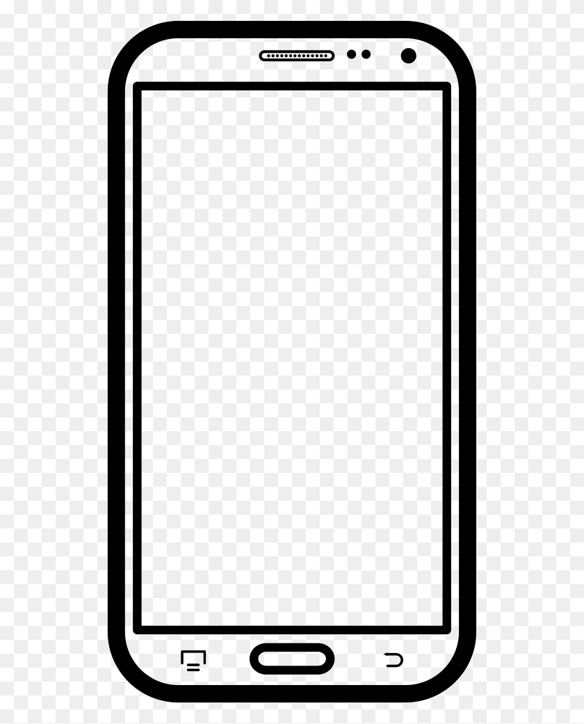 532x981 File Svg Monochrome, Mobile Phone, Phone, Electronics HD PNG Download