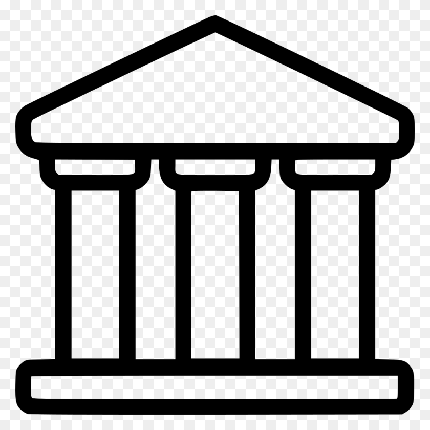 980x980 File Svg Museum Icon White, Architecture, Building, Pillar HD PNG Download