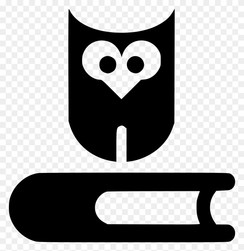 950x980 File Svg Owl Book Svg, Label, Text, Stencil HD PNG Download