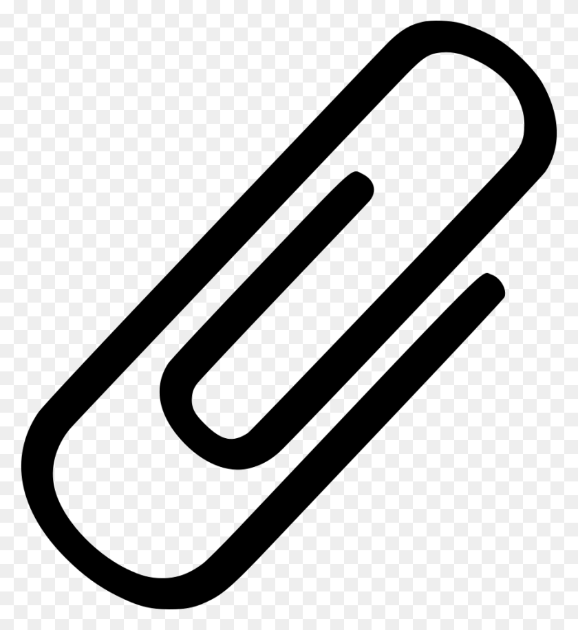 892x980 File Svg Paperclip Icon, Label, Text, Sticker HD PNG Download