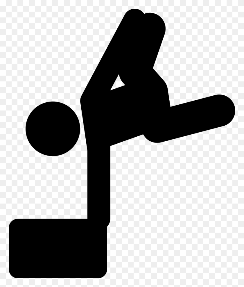 824x980 File Svg Parkour Icon, Hammer, Tool, Sport HD PNG Download