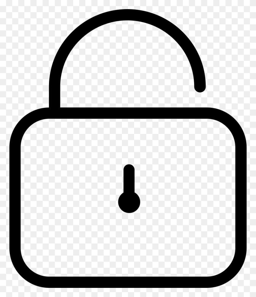 834x980 File Svg Password Line Icon, Security, Lock, Symbol HD PNG Download