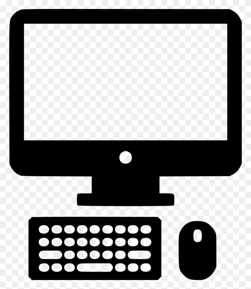 844x980 File Svg Pc Vector, Pc, Computer, Electronics HD PNG Download