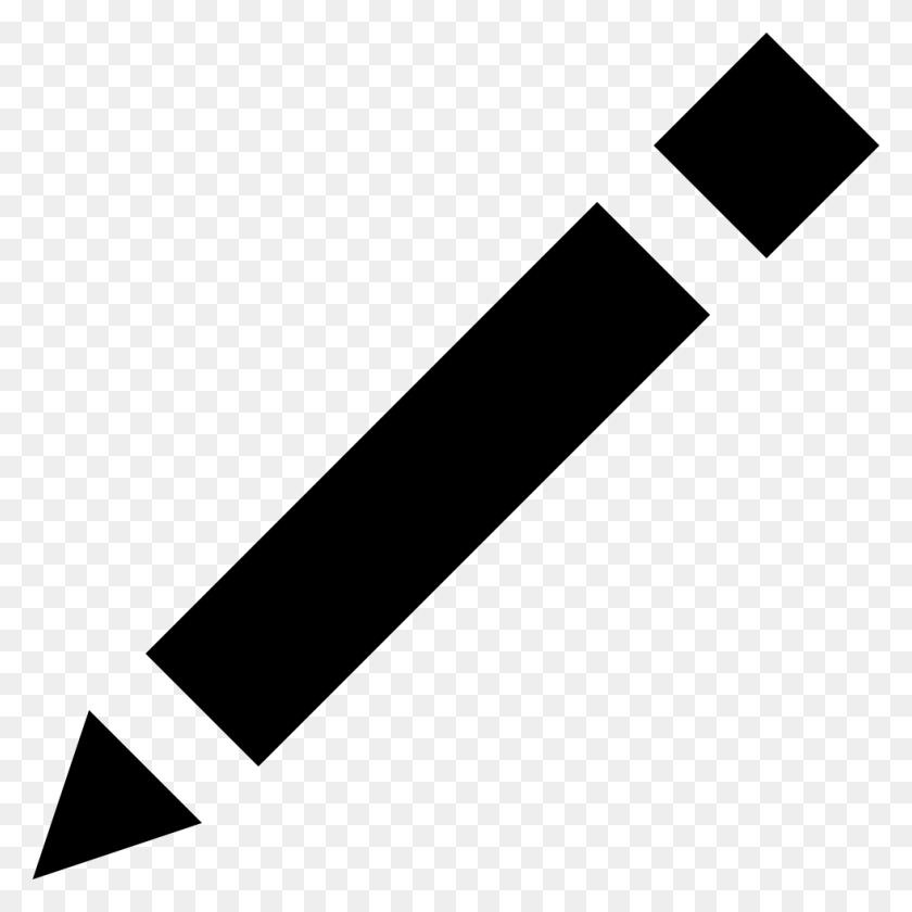 980x980 File Svg Pen Black And White Icon, Crayon, Pencil, Weapon HD PNG Download