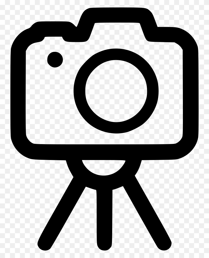 758x980 File Svg Photography Icon Free, Camera, Electronics, Stencil HD PNG Download