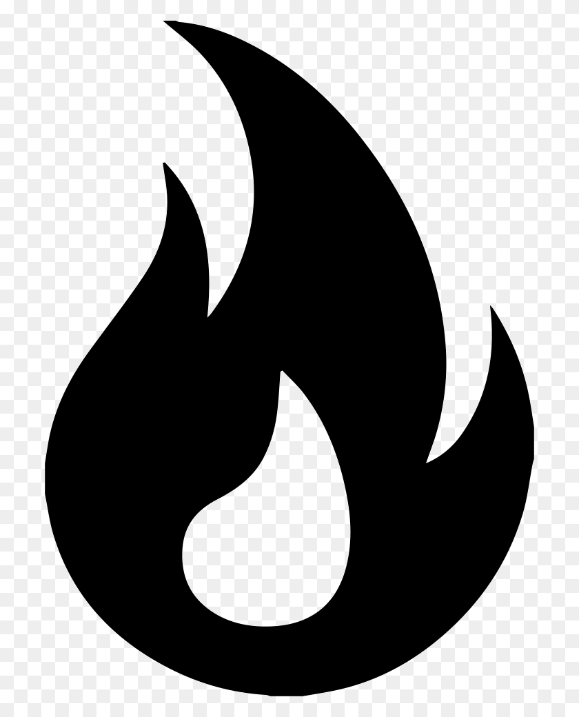 710x980 Descargar Png File Svg Popular Icon, Fire, Flame, Stencil Hd Png