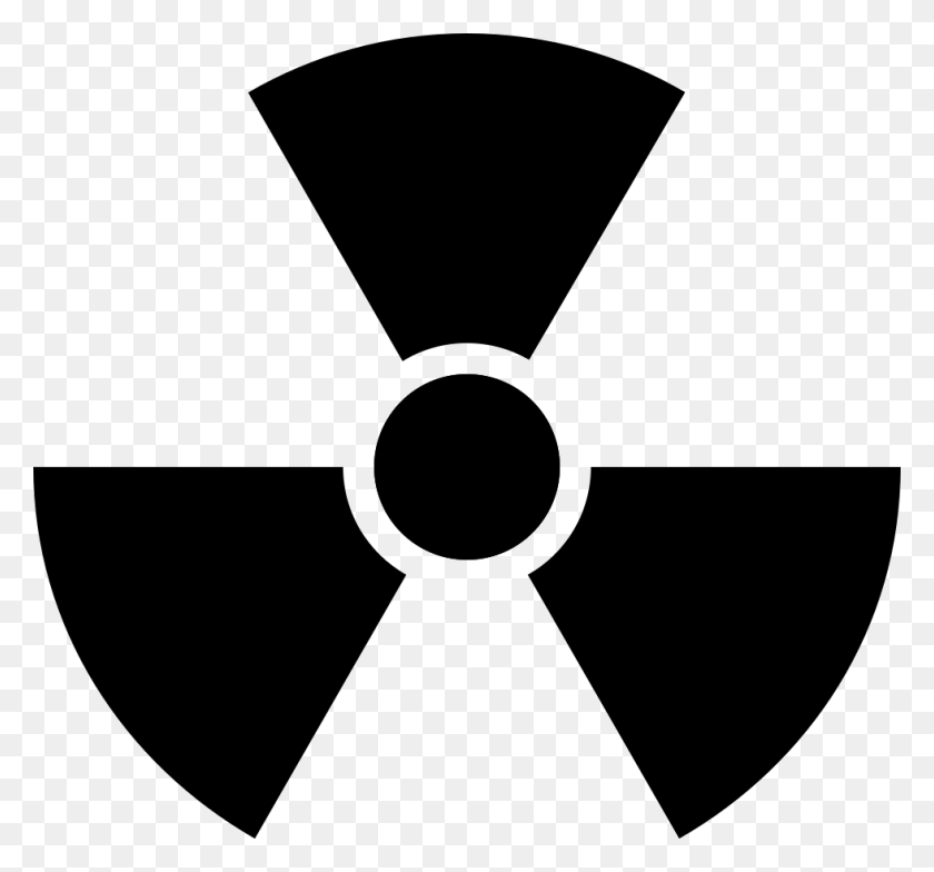 980x910 File Svg Radiation Symbol Black And White, Nuclear, Logo, Trademark HD PNG Download