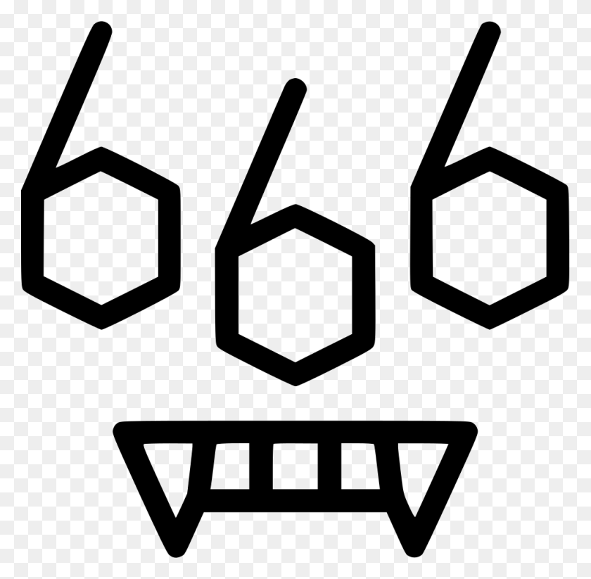 981x960 File Svg Satanic Symbols, Number, Symbol, Text HD PNG Download