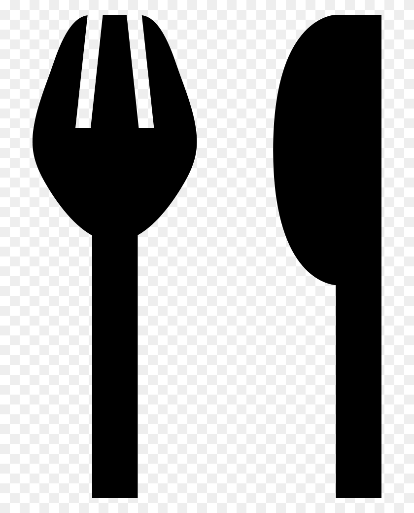 709x980 File Svg Sign, Fork, Cutlery, Spoon HD PNG Download