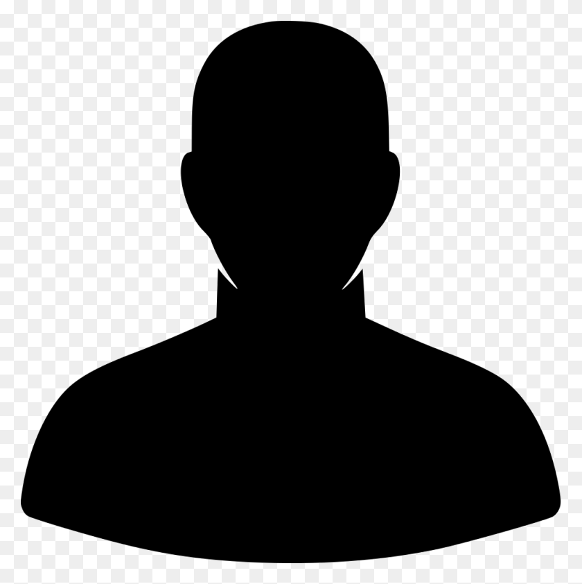 981x984 File Svg Silhouette Of Head And Shoulders, Person, Human HD PNG Download