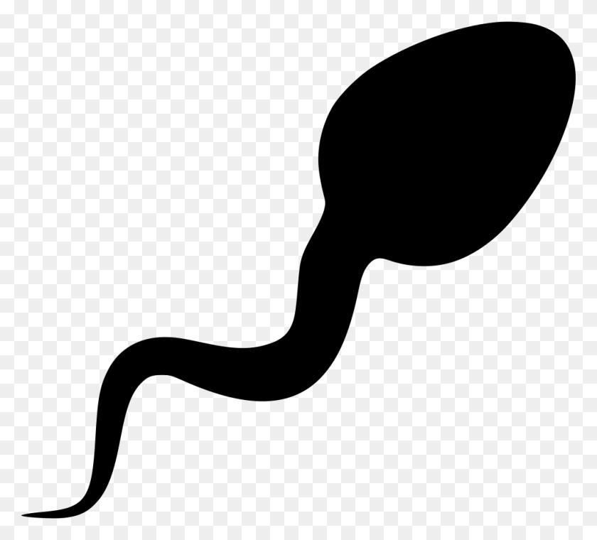 980x880 File Svg Sperm Clipart, Stencil, Animal HD PNG Download